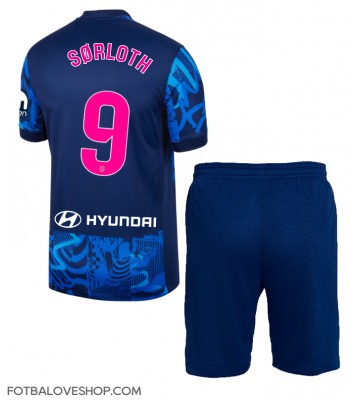 Atletico Madrid Alexander Sorloth #9 Dětské Alternativní Dres 2024-25 Krátký Rukáv (+ trenýrky)